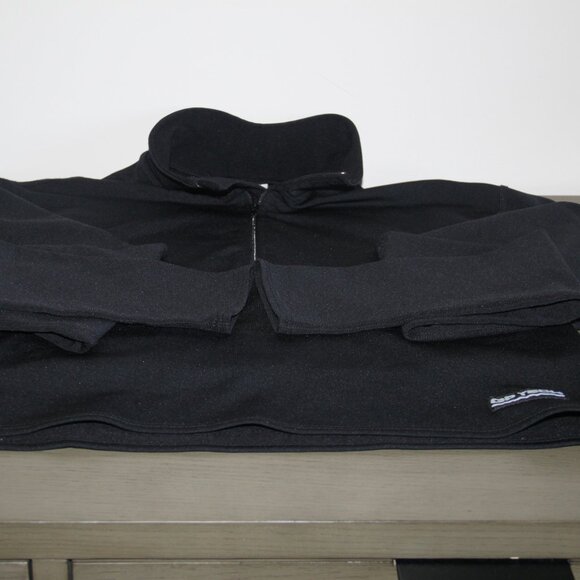 Gap Athletic GP TECH Black Quater Zip Thick Pull Over Activewear Fitness Size M - Picture 7 of 9